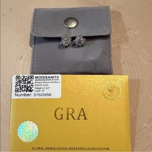 Moissanite Brilliant Earrings 2ct